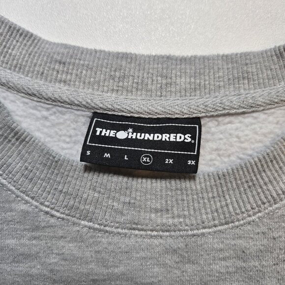 The Hundreds Adam Bomb Streetwear Sweatshirt Art Crewneck Pullover Mens XL Gray - Picture 3 of 11